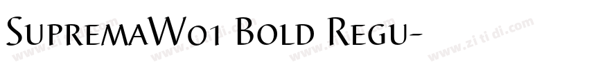 SupremaW01 Bold Regu字体转换
